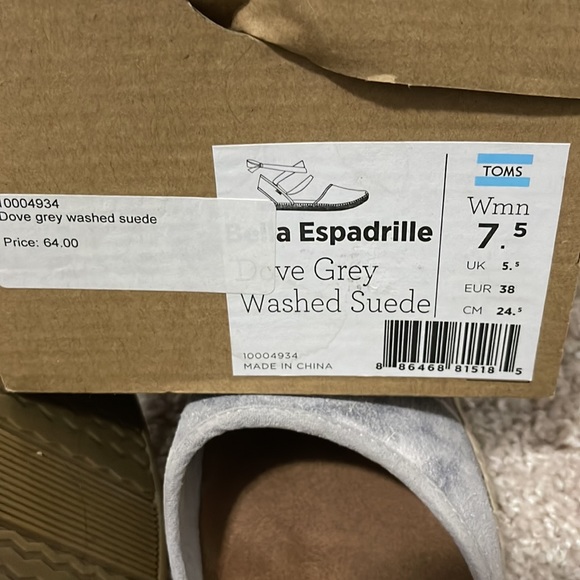 Gently used Tom wrapped around sandals - Picture 3 of 3